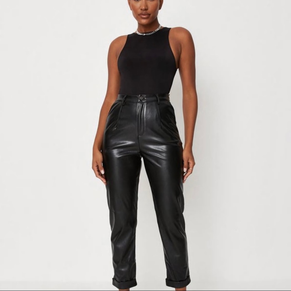 MISSGUIDED Leather Pants